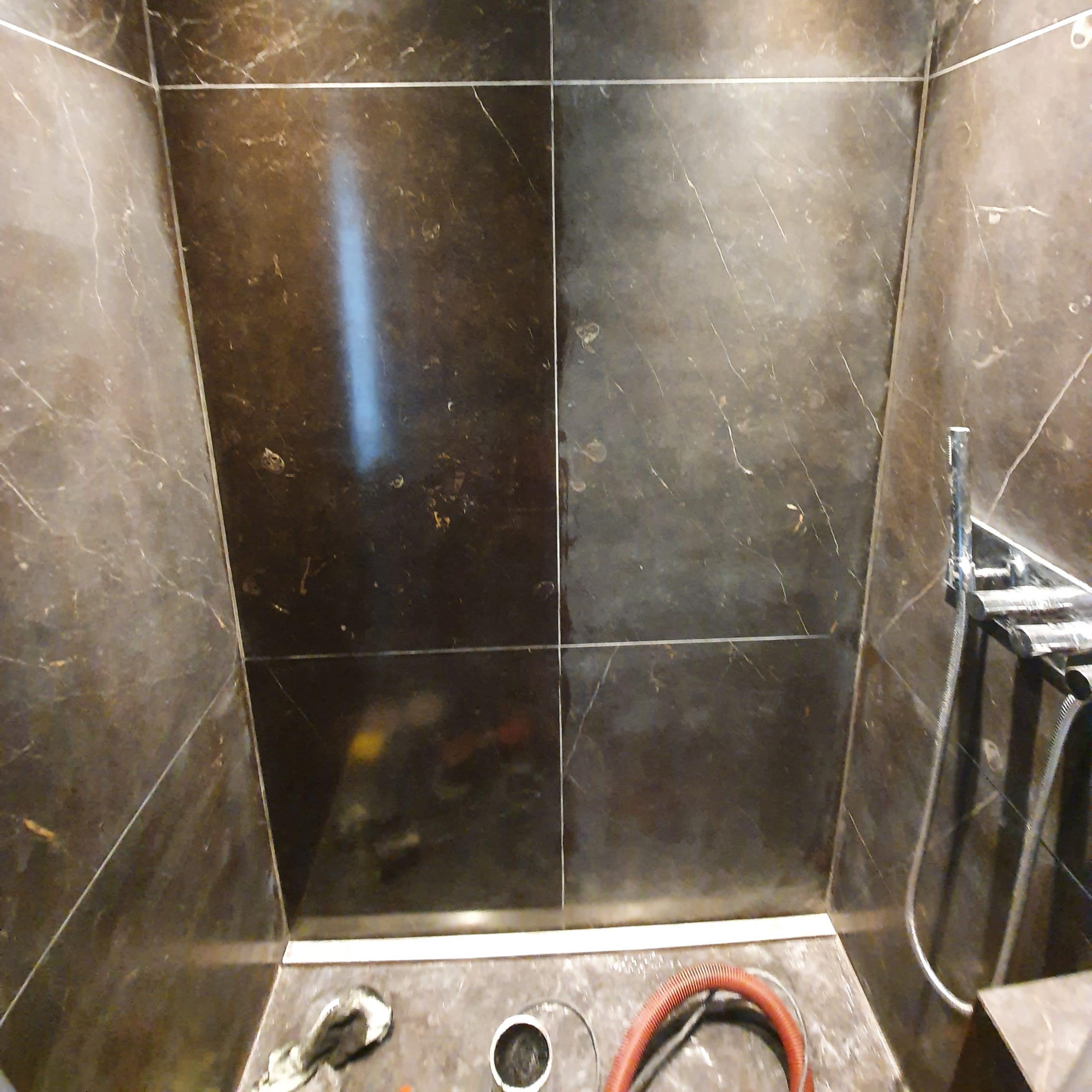 viakal stain removal from marble shower