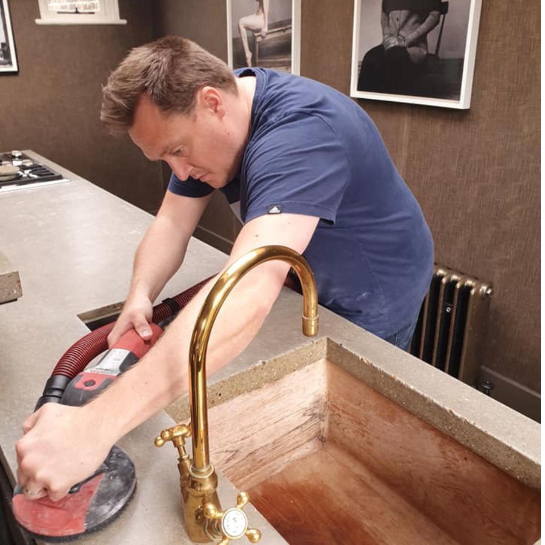 Restoring a Concrete Countertop London Canary Wharf